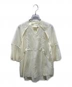 PUBLIC TOKYOパブリックトウキョウ）の古着「ベルスリーブブラウス　162300008」｜イエロー