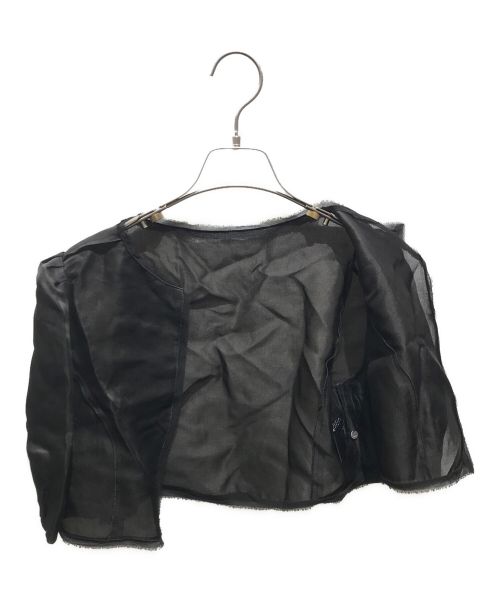 FOXEY（フォクシー）FOXEY (フォクシー) シルクオーガンジーボレロ　30943-SJFK010 ブラック サイズ:40の古着・服飾アイテム
