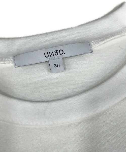 UN3D.（アンスリード）UN3D. (アンスリード) ボックスポケット Tシャツ　522332700101-01 ホワイト サイズ:38の古着・服飾アイテム