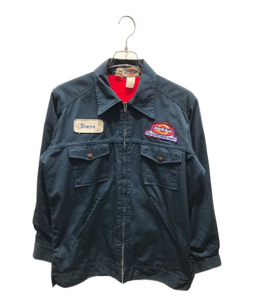 Dickies（ディッキーズ）Dickies (ディッキーズ) 裏ボアワークジャケット　 80s ネイビー サイズ:記載消えの為実寸参照の古着・服飾アイテム