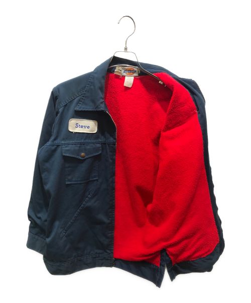 Dickies（ディッキーズ）Dickies (ディッキーズ) 裏ボアワークジャケット　 80s ネイビー サイズ:記載消えの為実寸参照の古着・服飾アイテム