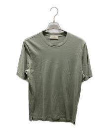 GRAN SASSO（グランサッソ）の古着「クルーネックコットンTシャツ」｜グリーン