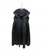 HYEONヘヨン）の古着「cabbage onepiece　HY23SSOP-06B」｜ブラック