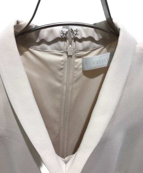CELFORD（セルフォード）CELFORD (セルフォード) ボウタイプリーツワンピース　CWF0211040 ベージュ サイズ:34の古着・服飾アイテム