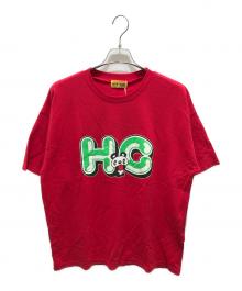 Hysteric Glamour（ヒステリックグラマー）の古着「HG APPLE PANDA オーバーサイズTシャツ」｜レッド