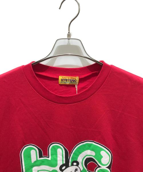 Hysteric Glamour（ヒステリックグラマー）Hysteric Glamour (ヒステリックグラマー) HG APPLE PANDA オーバーサイズTシャツ レッド サイズ:FREEの古着・服飾アイテム