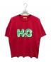 Hysteric Glamour（ヒステリックグラマー）の古着「HG APPLE PANDA オーバーサイズTシャツ」｜レッド