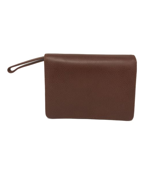 VALENTINO GARAVANI（ヴァレンティノ・ガラヴァーニ）VALENTINO GARAVANI (ヴァレンティノ・ガラヴァーニ) クラッチバッグ ブラウンの古着・服飾アイテム