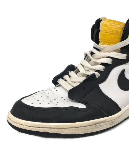 NIKE（ナイキ）NIKE (ナイキ) エアジョーダン1レトロハイOG　555088-118　AIR JORDAN 1 RETRO HIGH OG ホワイト×ブラック サイズ:27㎝の古着・服飾アイテム