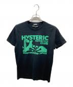 Hysteric Glamour×Mastermind JAPANヒステリックグラマー×マスターマインド ジャパン）の古着「プリントTシャツ　0233CT25」｜ブラック