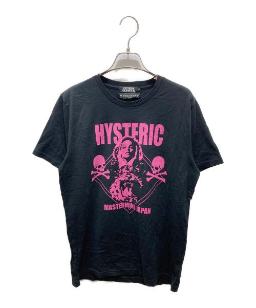 Hysteric Glamour（ヒステリックグラマー）Hysteric Glamour (ヒステリックグラマー) Mastermind JAPAN (マスターマインド ジャパン) プリントTシャツ　0233CT25 ブラック サイズ:Mの古着・服飾アイテム
