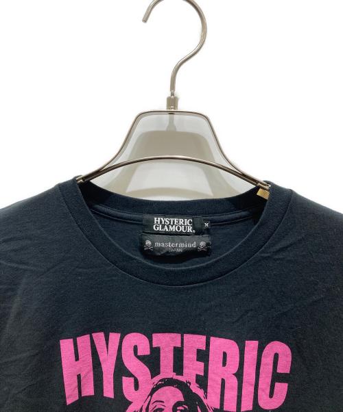 Hysteric Glamour（ヒステリックグラマー）Hysteric Glamour (ヒステリックグラマー) Mastermind JAPAN (マスターマインド ジャパン) プリントTシャツ　0233CT25 ブラック サイズ:Mの古着・服飾アイテム