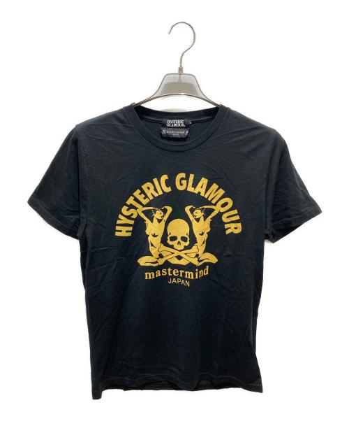 Hysteric Glamour（ヒステリックグラマー）Hysteric Glamour (ヒステリックグラマー) Mastermind JAPAN (マスターマインド ジャパン) プリントTシャツ　0233CT25 ブラック サイズ:Mの古着・服飾アイテム