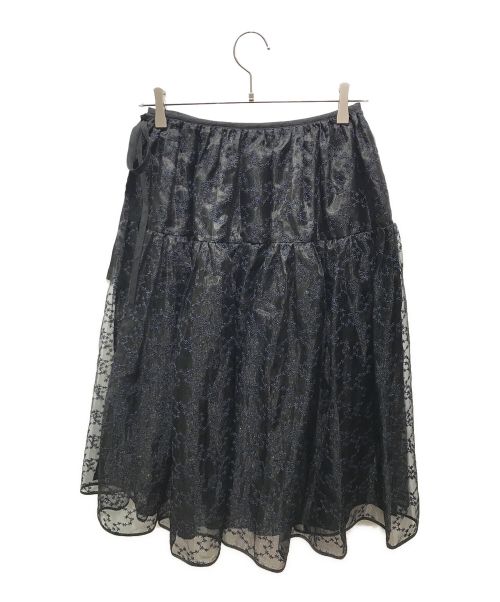 OBLI（オブリ）OBLI (オブリ) チュールミディスカート　21RRTB62 ブラック サイズ:FREEの古着・服飾アイテム