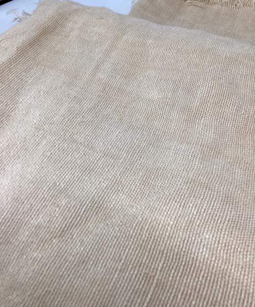 Ron Herman（ロンハーマン）Ron Herman (ロンハーマン) ASAUCE MELER (アソースメレ) リネンストール ベージュの古着・服飾アイテム