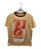 Acne studiosアクネ ストゥディオス）の古着「プリントTシャツ」｜ベージュ