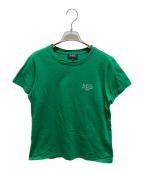 A.P.C.アーペーセー）の古着「ロゴ刺繍Tシャツ　4114323」｜グリーン