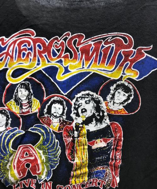 AERO SMITH（エアロスミス）AERO SMITH (エアロスミス) プリントTシャツ ブラック サイズ:Lの古着・服飾アイテム