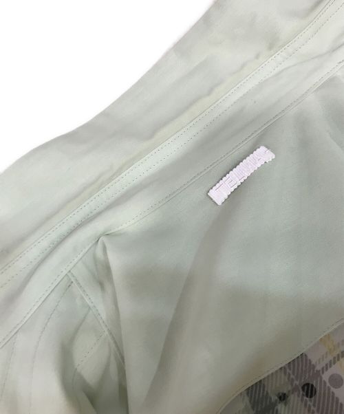 TELMA（テルマ）telma (テルマ) シアーシャツ グリーン サイズ:記載無しの為実寸参照の古着・服飾アイテム