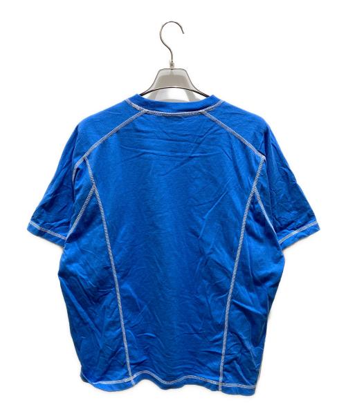 stussy（ステューシー）stussy (ステューシー) WAVE SHORT SLEEVE CREW ブルー サイズ:Lの古着・服飾アイテム