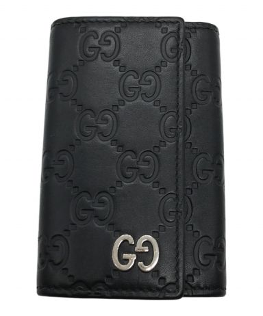 GUCCI ロゴ キーケースブラック 3連休値下げ！ GUCCI ロゴ キーケースブラック 3連休値下げ！ GUCCI ロゴ キーケース