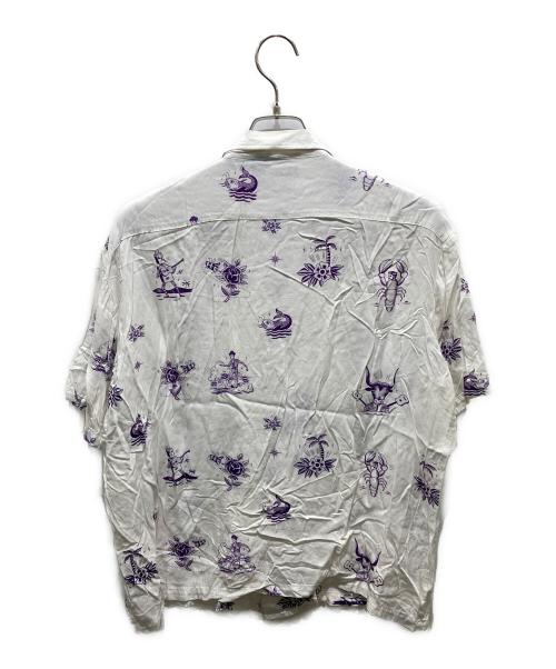 son of the cheese（（サノバチーズ））SON OF THE CHEESE (（サノバチーズ）) SERGIO MORA ALOHA ホワイト サイズ:Mの古着・服飾アイテム