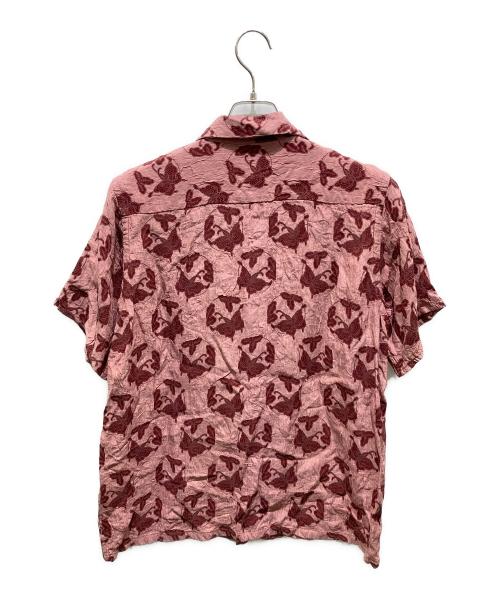 Needles（ニードルズ）Needles (ニードルズ) S/S One-Up Shirt　MR240 レッド×ピンク サイズ:Sの古着・服飾アイテム