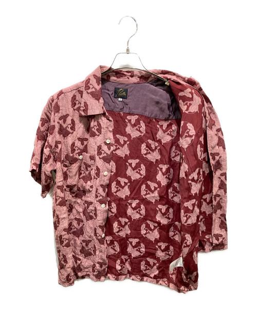 Needles（ニードルズ）Needles (ニードルズ) S/S One-Up Shirt　MR240 レッド×ピンク サイズ:Sの古着・服飾アイテム