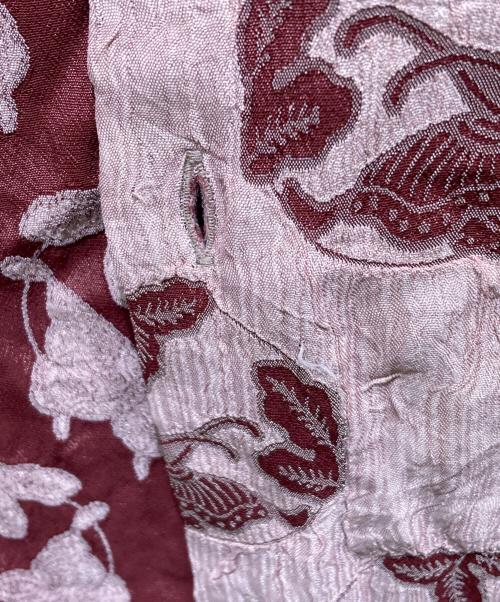 Needles（ニードルズ）Needles (ニードルズ) S/S One-Up Shirt　MR240 レッド×ピンク サイズ:Sの古着・服飾アイテム