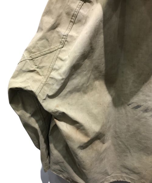 U'S NAVY（ユーエスネイビー）U'S NAVY (ユーエスネイビー) N-2 デッキレインパーカー　40ｓ ベージュ サイズ:記載無しの為実寸参照の古着・服飾アイテム