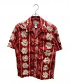 patalohaパタロハ）の古着「ハイビスカスアロハシャツ　52540S5　パタロハ」｜レッド