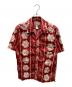 pataloha（パタロハ）の古着「ハイビスカスアロハシャツ　52540S5　パタロハ」｜レッド