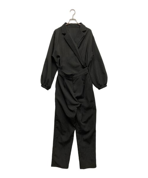 nairo（ナイロ）nairo (ナイロ) テーラードオールインワン ブラック サイズ:Lの古着・服飾アイテム