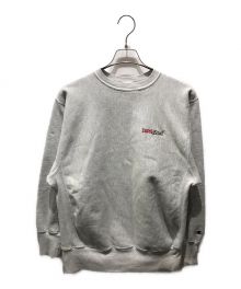 Champion REVERSE WEAVE（チャンピオン リバース ウィーブ）の古着「刺繍クルーネックスウェット　90s 刺繍タグ」｜グレー