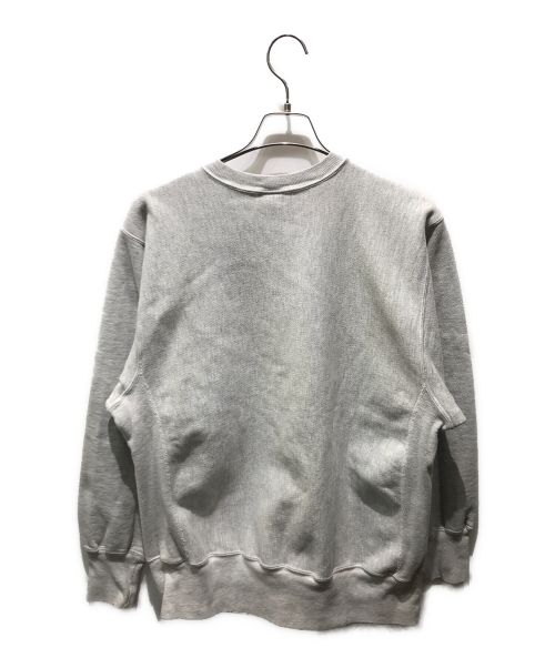 Champion REVERSE WEAVE（チャンピオン リバース ウィーブ）Champion REVERSE WEAVE (チャンピオンリバースウィーブ) 刺繍クルーネックスウェット　90s 刺繍タグ グレー サイズ:XLの古着・服飾アイテム