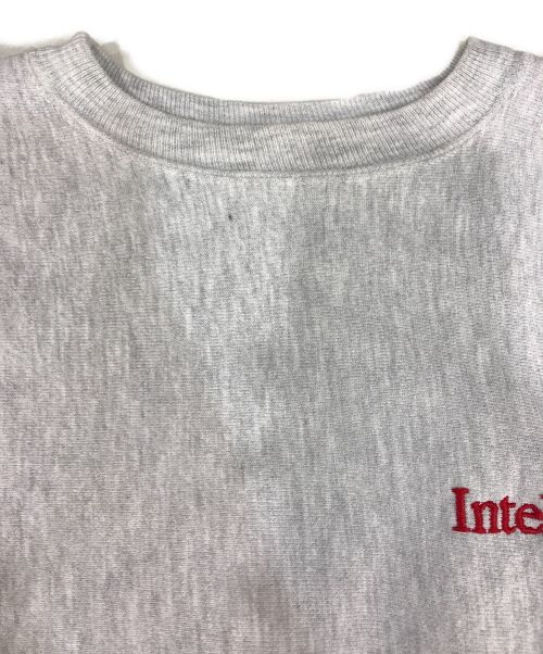 Champion REVERSE WEAVE（チャンピオン リバース ウィーブ）Champion REVERSE WEAVE (チャンピオンリバースウィーブ) 刺繍クルーネックスウェット　90s 刺繍タグ グレー サイズ:XLの古着・服飾アイテム