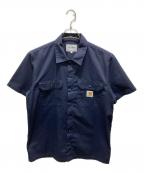 CarHarttカーハート）の古着「S/S MASTER SHIRT」｜ネイビー