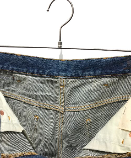 GUCCI（グッチ）GUCCI (グッチ) ペインティッド デニムパンツ　497358 インディゴ サイズ:30の古着・服飾アイテム