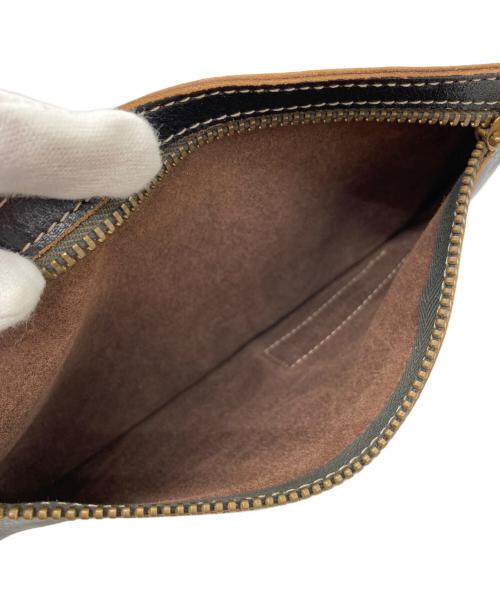 THE FLAT HEAD（ザ・フラットヘッド）THE FLAT HEAD (ザ・フラットヘッド) ウエストポーチ ブラックの古着・服飾アイテム