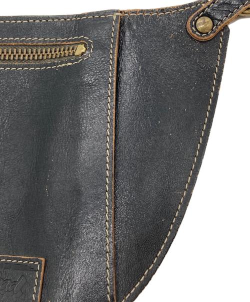 THE FLAT HEAD（ザ・フラットヘッド）THE FLAT HEAD (ザ・フラットヘッド) ウエストポーチ ブラックの古着・服飾アイテム