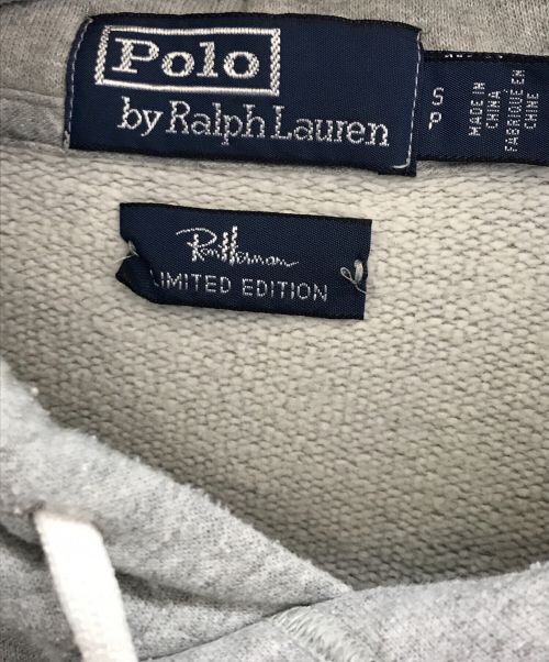 POLO RALPH LAUREN（ポロ・ラルフローレン）POLO RALPH LAUREN (ポロ・ラルフローレン) Ron Herman (ロンハーマン) Logo Sweat Hoodie　71089132001 グレー サイズ:Sの古着・服飾アイテム