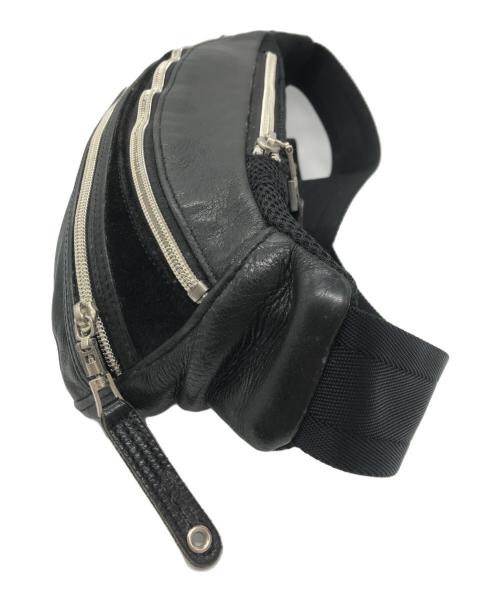 master-piece（マスターピース）master-piece (マスターピース) レザーショルダーバッグ ブラックの古着・服飾アイテム