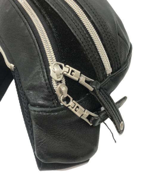 master-piece（マスターピース）master-piece (マスターピース) レザーショルダーバッグ ブラックの古着・服飾アイテム