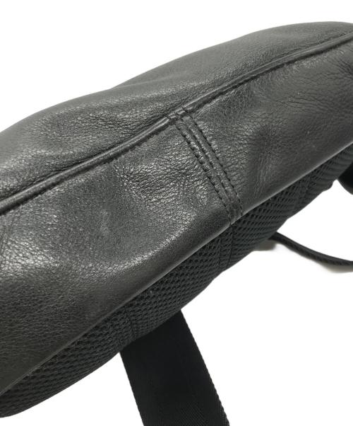 master-piece（マスターピース）master-piece (マスターピース) レザーショルダーバッグ ブラックの古着・服飾アイテム