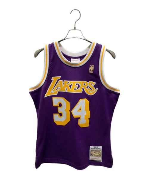 MITCHELL & NESS（ミッチェルアンドネス）MITCHELL & NESS (ミッチェルアンドネス) ゲームシャツ パープル サイズ:Mの古着・服飾アイテム