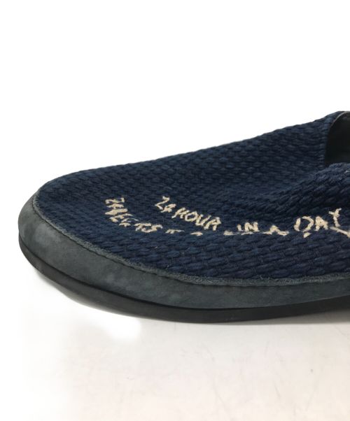 Porter Classic（ポータークラシック）Porter Classic (ポータークラシック) SASHIKO SLIP ON ネイビー サイズ:記載なしの為実寸参照の古着・服飾アイテム