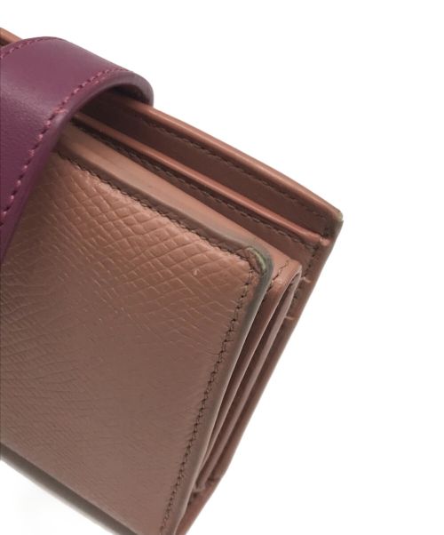 CELINE（セリーヌ）CELINE (セリーヌ) スモールストラップウォレット　F-9P-1271 ピンクの古着・服飾アイテム