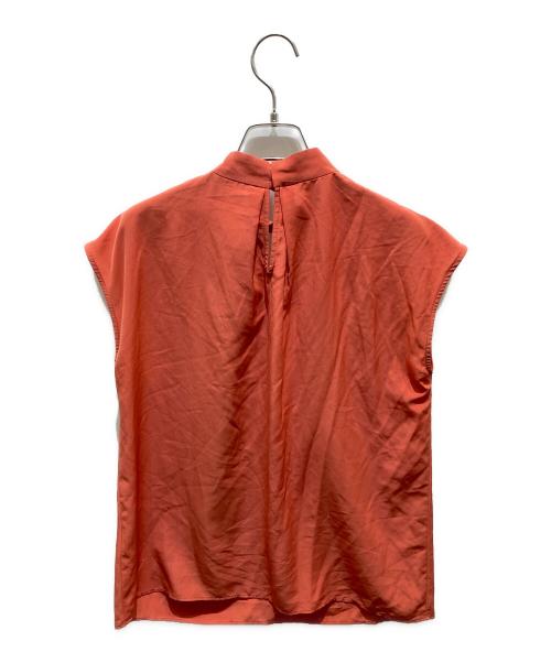 Pinky & Dianne（ピンキーアンドダイアン）Pinky & Dianne (ピンキーアンドダイアン) ハトメボウタイブラウス オレンジ サイズ:38の古着・服飾アイテム
