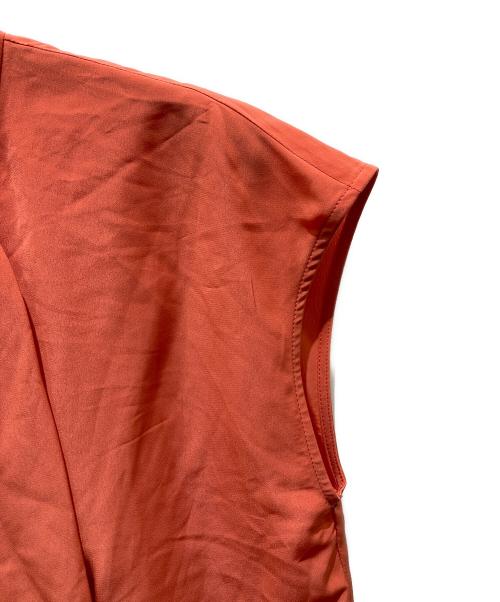 Pinky & Dianne（ピンキーアンドダイアン）Pinky & Dianne (ピンキーアンドダイアン) ハトメボウタイブラウス オレンジ サイズ:38の古着・服飾アイテム