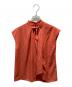 Pinky & Dianne（ピンキーアンドダイアン）の古着「ハトメボウタイブラウス」｜オレンジ